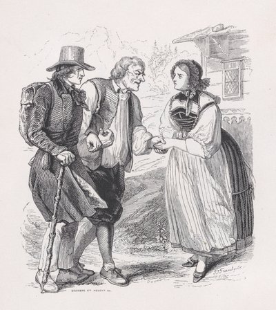 Le Voyageur, des Œuvres Complètes de Béranger, 1836 - Louis Henri Brevière, Cesar Auguste Hebert