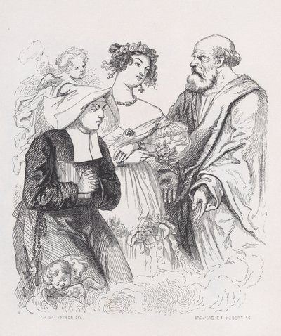 Les Deux Sœurs de Charité des Œuvres Complètes de Béranger, 1836 - Louis Henri Brevière, Cesar Auguste Hebert