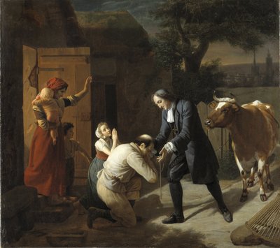 François Fénelon (1651-1715) rapporte une vache volée à un paysan par Louis Hersent - Louis Hersent