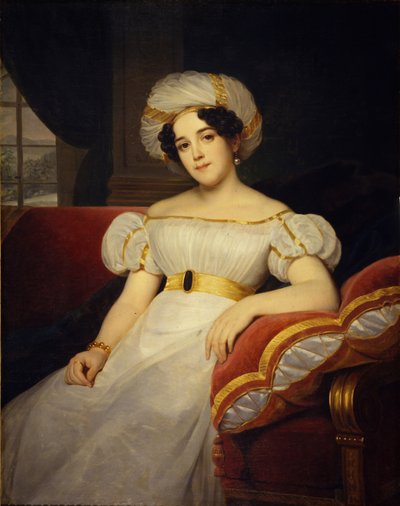 Portrait de la princesse Natalya Stepanovna Golitsyna, née Comtesse Apraksina - Louise Marie Jeanne Hersent