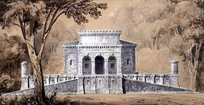 Vue de la Gendarmerie Impériale, c.1825 - Louis Hippolyte Lebas