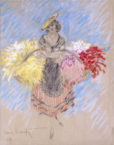 Vendeur de fleurs - Louis Icart