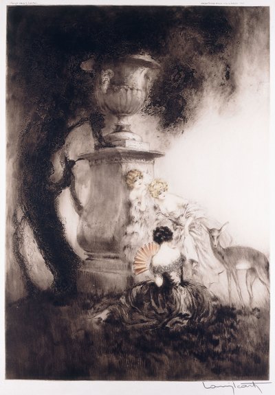 Quatre cerfs - Louis Icart