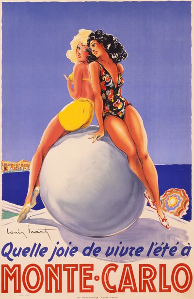 Monte Carlo, c.1948 (colour lithograph) - Louis Icart