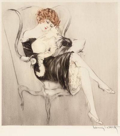 Le Chat Endormi - Louis Icart
