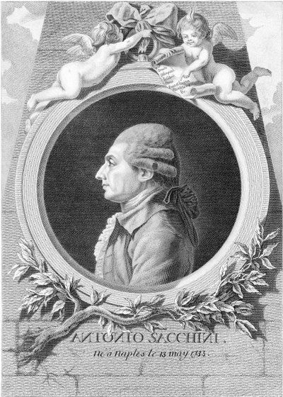Portrait du compositeur Antonio Sacchini - Louis Jacques Cathelin