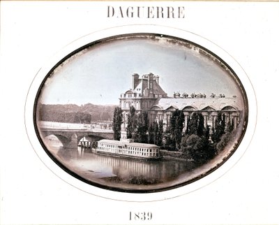Daguerre: Pavillon de Flore, Louvre, Paris 1839 (daguerrotype) - Louis Jacques Mande Daguerre