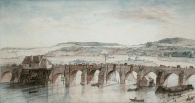 Les deux ponts (Saint-Cloud et Sèvres) - Louis Jean Desprez