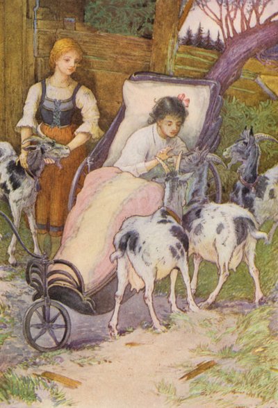 Illustration pour Heidi par Johanna Spyri - Louis John Rhead
