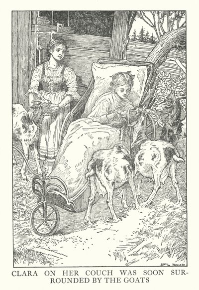 Illustration pour Heidi de Johanna Spyri - Louis John Rhead