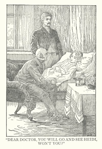 Illustration pour Heidi de Johanna Spyri - Louis John Rhead