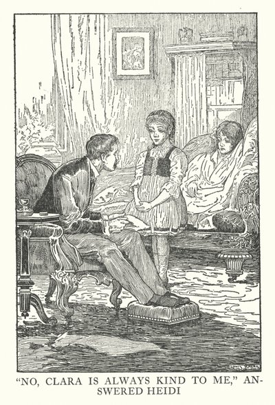Illustration pour Heidi de Johanna Spyri - Louis John Rhead