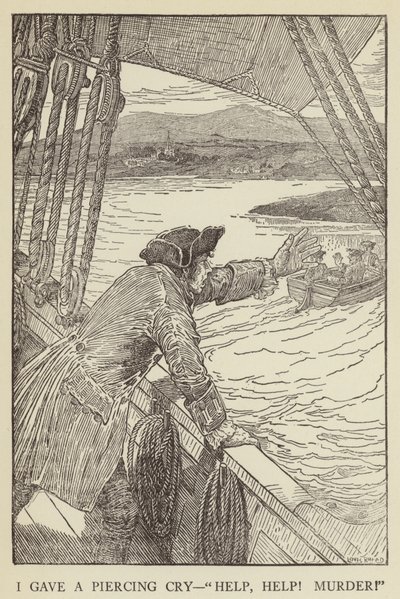 Illustration pour Kidnapped de Robert Louis Stevenson - Louis John Rhead