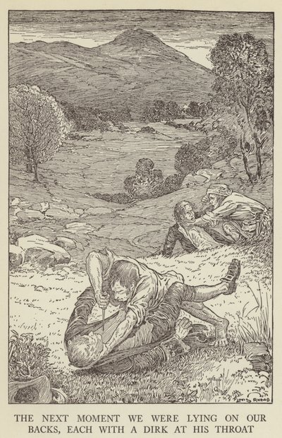 Illustration pour Kidnapped de Robert Louis Stevenson - Louis John Rhead