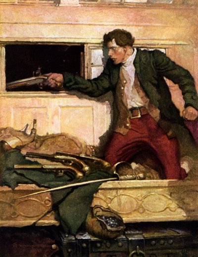 Illustration pour Kidnapped de Robert Louis Stevenson - Louis John Rhead