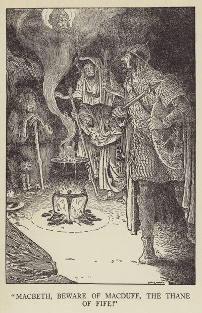 Macbeth, méfiez-vous de Macduff, le Thane de Fife! - Louis John Rhead