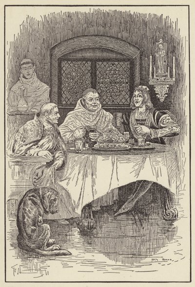 Le prieur William offre un festin au roi et à l