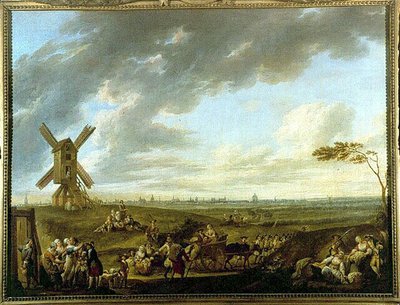Vue de Lille prise par Dieu-de-Marcq - par Louis Joseph Watteau dit Watteau de Lille (1731-1798), Musée de Lille - Louis Joseph  Watteau