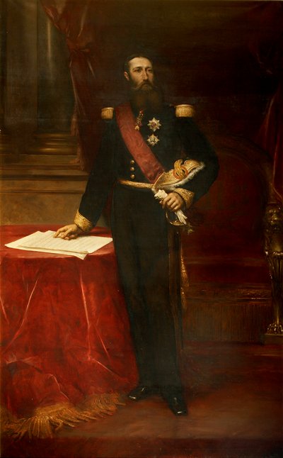 Portrait de Léopold II 1835-1909, Roi des Belges, vers 1870 - Louis Joseph Gallait