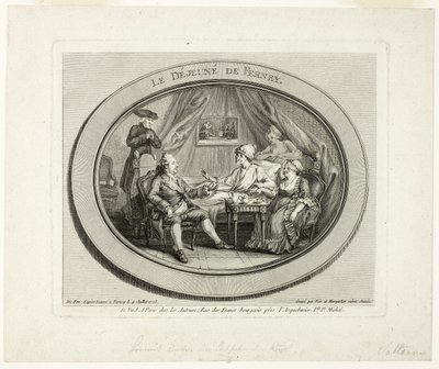 Le déjeuner à Ferney - Louis Joseph Masquelier