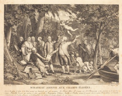 Mirabeau arrive aux Champs-Élysées - Louis Joseph Masquelier after Jean Michel Moreau