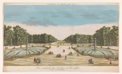Vue des Jardins de Versailles - Louis Joseph Mondhare