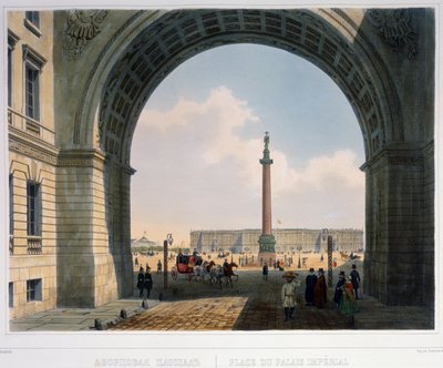 La place du palais, vue depuis l