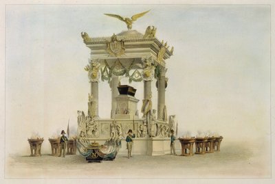 Le cercueil de Napoléon I Bonaparte dans l