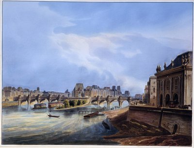 Vue du Pont Neuf - dans « Paris en 1837 » par Arnout - Louis Jules Arnout