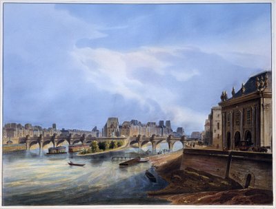 Vue du Pont Neuf - dans "Paris en 1837" par Arnout - Louis Jules Arnout