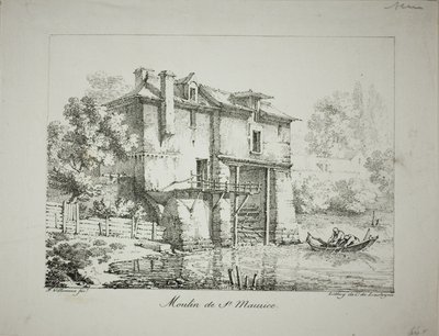 Moulin à St. Maurice - Louis Jules Frederic Villeneuve
