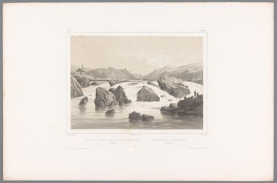 Pêcheurs de saumon à la rivière Kassa à Halland (séries Vues de Scandinavie, Vues du Nord. Suède) - Louis Julien Jacottet