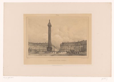 Vue de la Colonne Vendôme - Louis Julien Jacottet