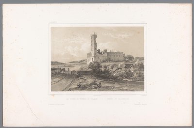 Vue sur les ruines de Koldinghus - Louis Julien Jacottet