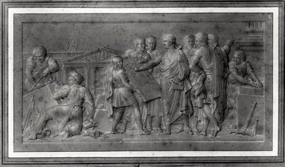 Améliorations pour Paris, étude pour un bas-relief, début 19e siècle - Louis Lafitte