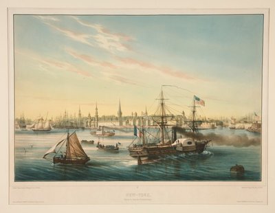 New-York. Arrivée du Paquebot Transatlantique - Louis Le Breton