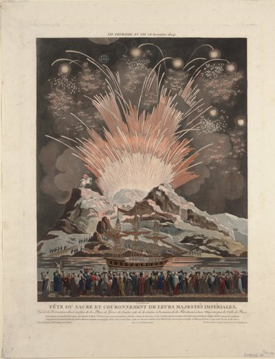 Festivités lors du couronnement de Napoléon, 1806 - Louis Le Coeur