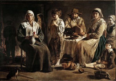 Une famille de paysans à l