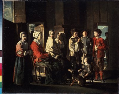 La visite chez la grand-mère - Louis le Nain