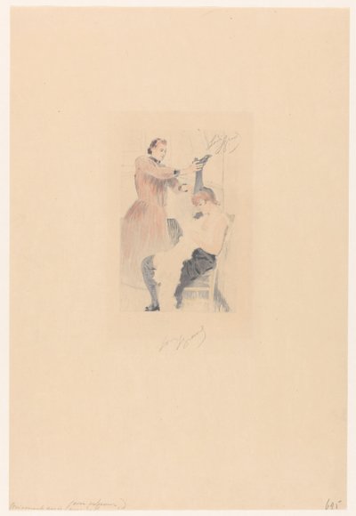 Brisement assis (avec professeur) - Louis Legrand (signed by artist)