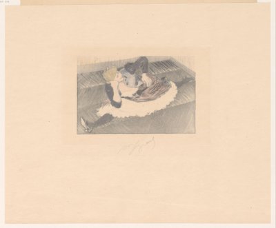 Danseuse en grand écart - Louis Legrand (signed by artist)