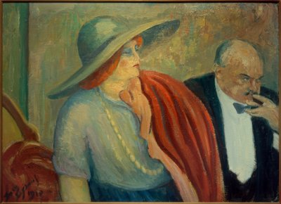Couple au théâtre - Louis Legrand