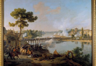Le général Bonaparte donne ses ordres à la bataille du pont de Lodi (10 mai 1796) pendant la première campagne d