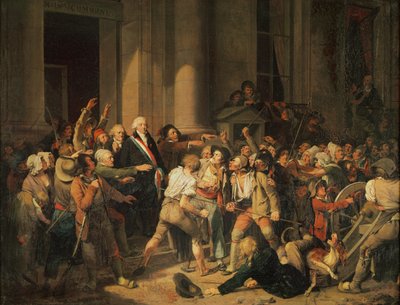 Acte de courage de Monsieur Defontenay, maire de Rouen, 29 août 1792 - Louis Leopold Boilly