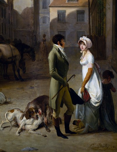 Arrivée de la diligence dans la cour des Messageries - Louis Leopold Boilly