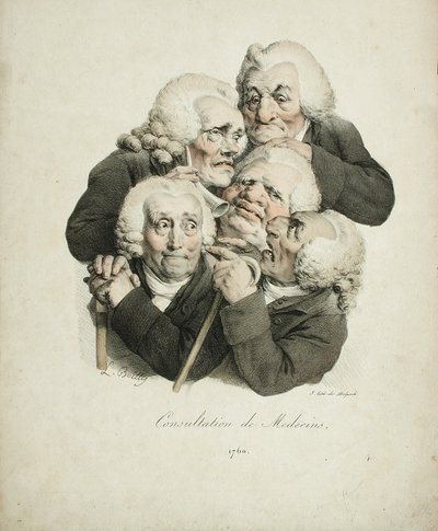 Consultation de médecins, 1823 - Louis Leopold Boilly