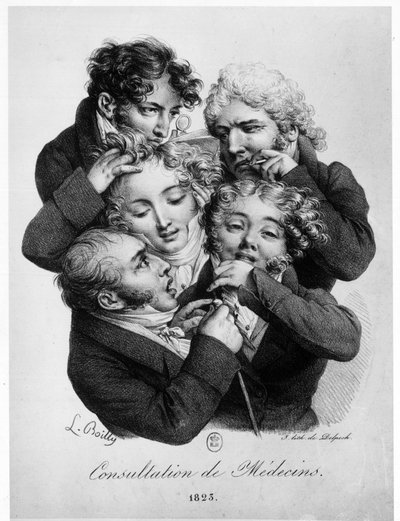 Consultation avec des médecins, par Louis Boilly - Louis Leopold Boilly