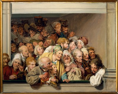 Paris, Versailles, loge de théâtre le jour de la représentation gratuite - Louis Leopold Boilly