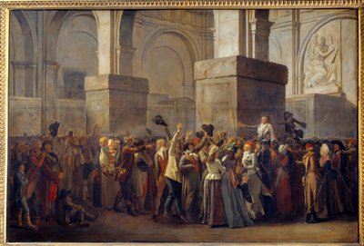Révolution française; Triomphe de Marat - Louis Leopold Boilly