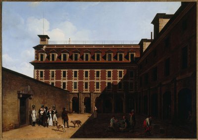 La prison des Madelonnettes, rue des Fontaines, vers 1810 - Louis Leopold Boilly
